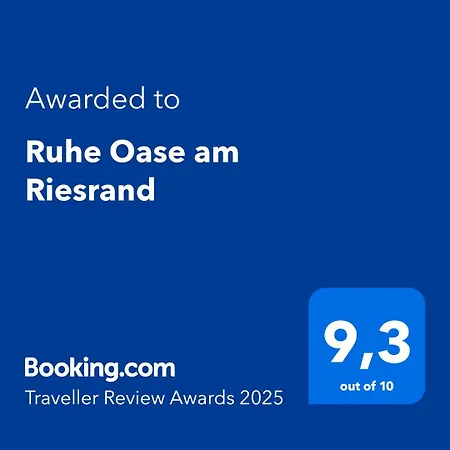 아파트 Ruhe Oase Am Riesrand 우테슐라이스하임